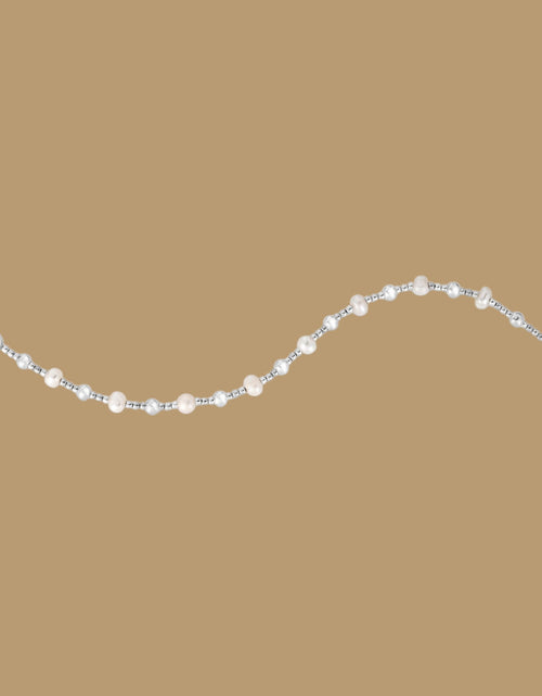 Load image into Gallery viewer, Sterling Silver Pearl and Bead Bracelet
