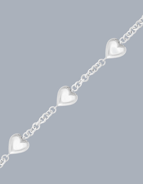 Load image into Gallery viewer, Sterling Silver Triple Heart Bracelet
