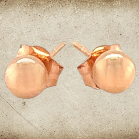 14K Rose Gold 4mm Ball Stud Earrings