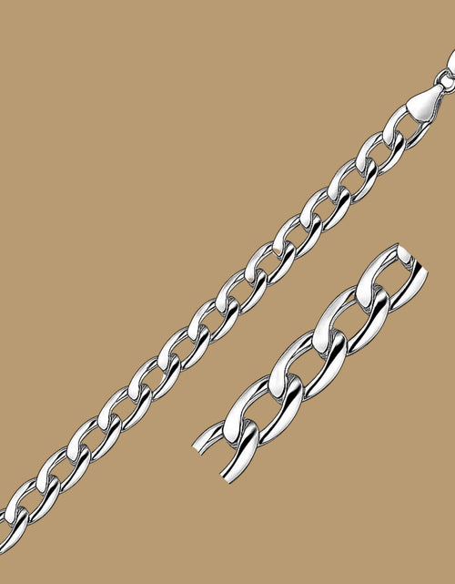 Load image into Gallery viewer, Sterling Silver 7.2mm Curb Link Bracelet
