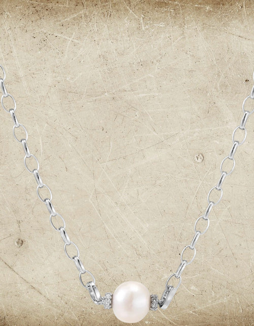 Load image into Gallery viewer, Simply Savvy Luna Pearl Chain Necklace
