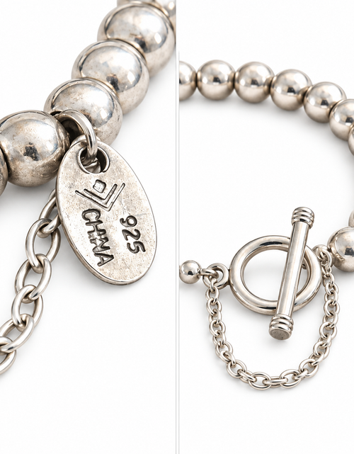 Load image into Gallery viewer, Pre-Owned Silpada Sterling Silver Beaded Bracelet - Retired Design
