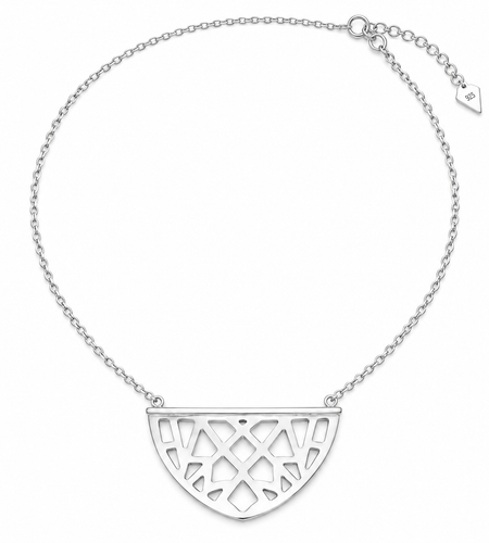 Pre-Owned Silpada's Sterling Silver "Gleamcatcher" Necklace - Retired Design