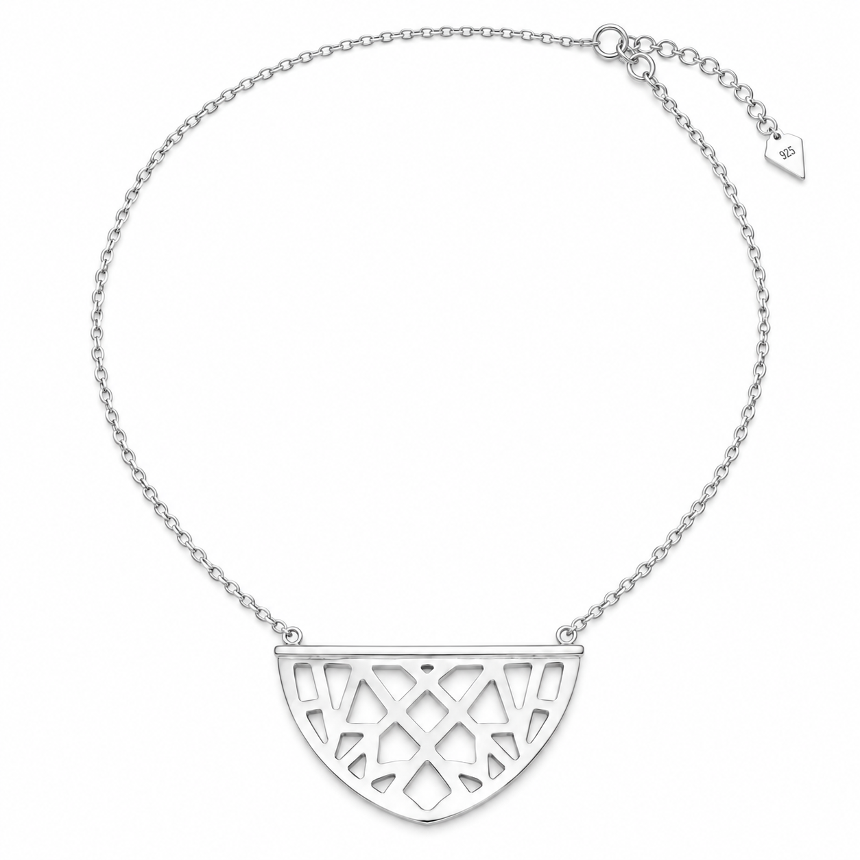 Pre-Owned Silpada's Sterling Silver "Gleamcatcher" Necklace - Retired Design