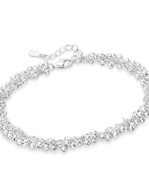 Load image into Gallery viewer, 925 Sterling “Silver Cascade” Bracelet – Textured Statement Chain

