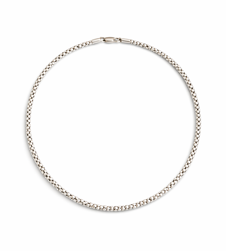 Pre-Owned Silpada Sterling Silver Popcorn Necklace - Retired Design