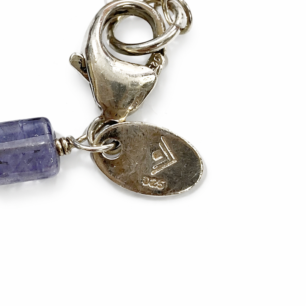 Pre-Owned Silpada Silver Blue Necklace - Retired Design