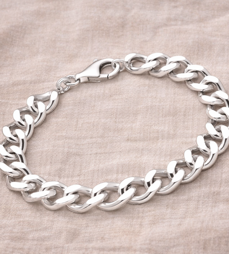 925 Sterling Silver “Urban Luxe” Heavy Link Bracelet