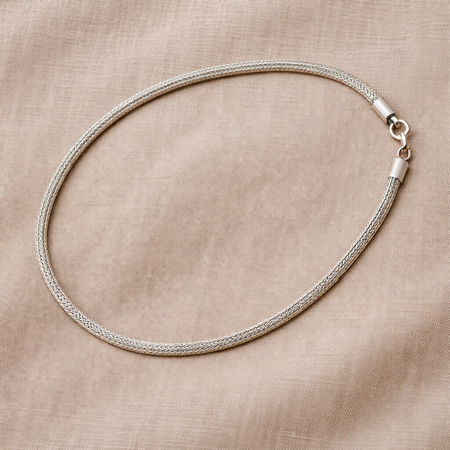 Pre-Owned Silpada Silver Omega Necklace - Retired Design