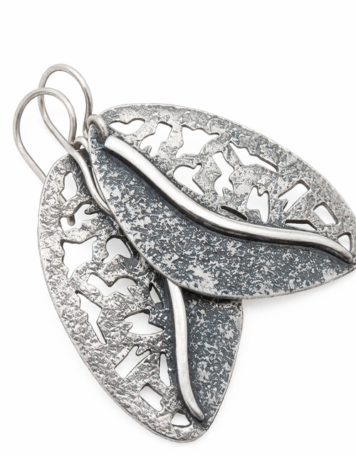 Load image into Gallery viewer, Pre-Owned Silpada Sterling Silver Leaf Earrings
