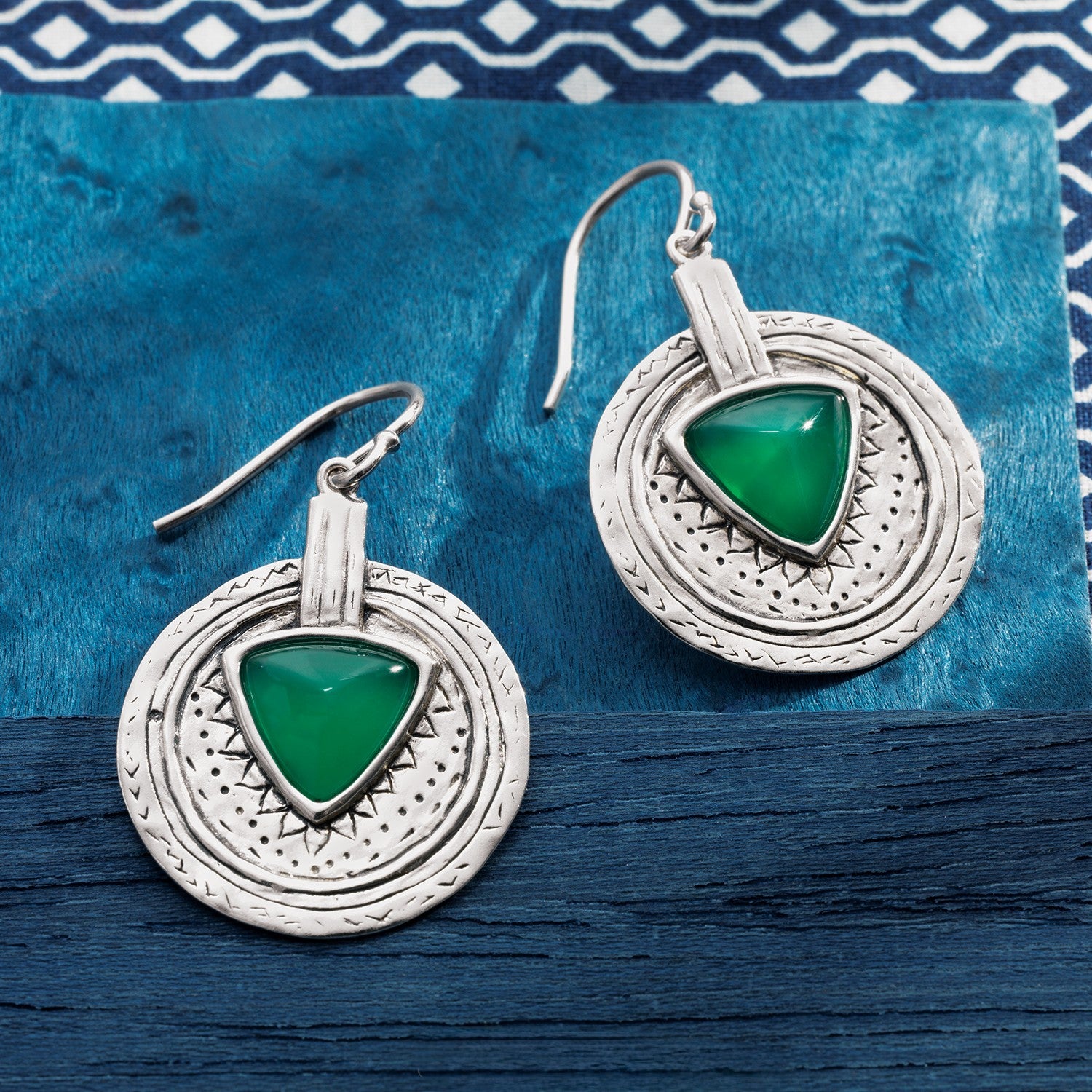 Pre-Owned Silpada EMERALD ISLE Earrings