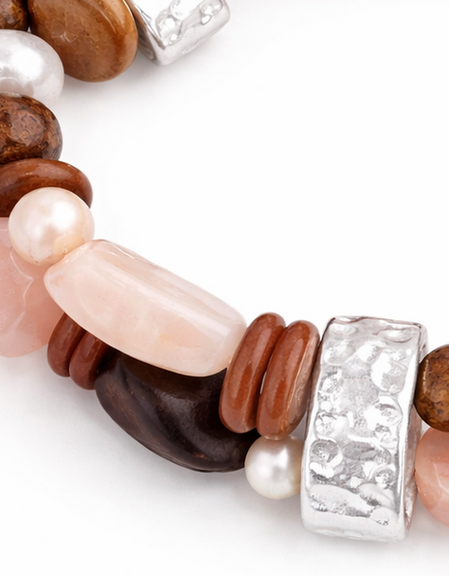Load image into Gallery viewer, Pre-Owned Silpada Rose Quartz Stretch Bracelet - Retired Design
