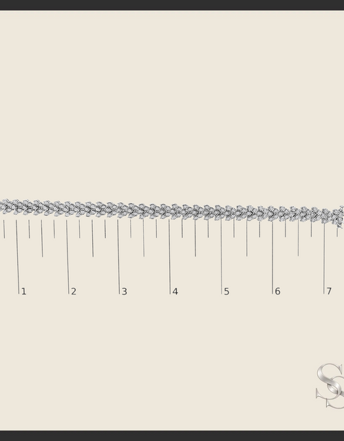 Load image into Gallery viewer, Sterling Silver 2.00 cttw Diamond Laurel Wreath Link Bracelet
