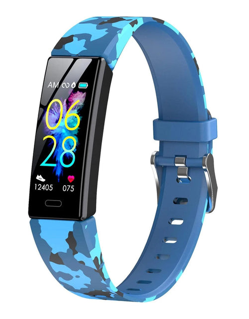 Load image into Gallery viewer, Kids Watch Fitness Tracker, Fitness Watches for Kids, Activity Tracker with Pedometers, Stopwatch, IP68 Waterproof, 11 Sport Modes Smart Watch for Kids Age 6-16 Years Old
