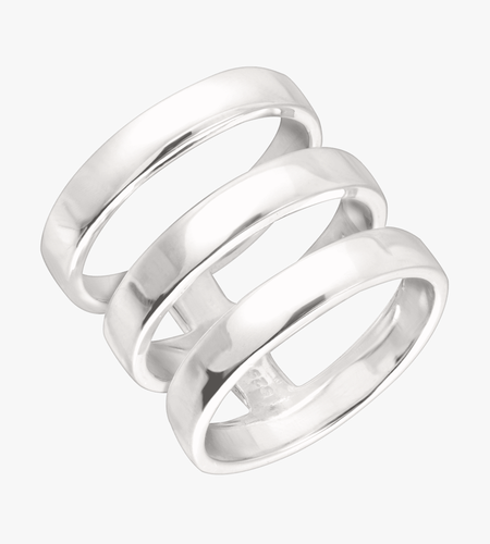 Pre-Owned Silpada Sterling Silver Contemporary Art Ring – 6.5 size