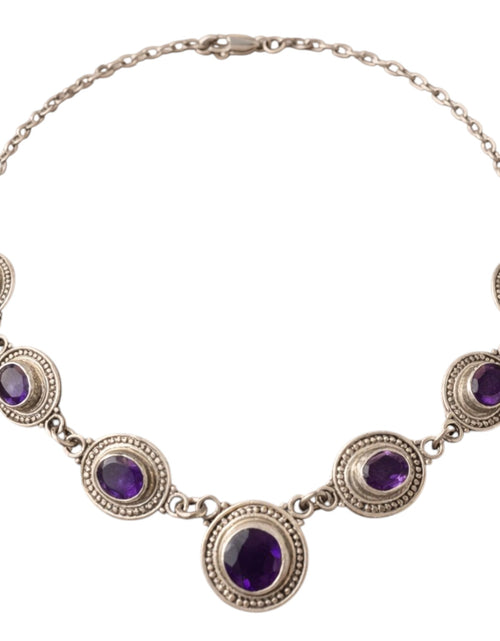 Load image into Gallery viewer, Simply Savvy ‘Royal Amara’ Amethyst Necklace” - Bali Amethyst Statement
