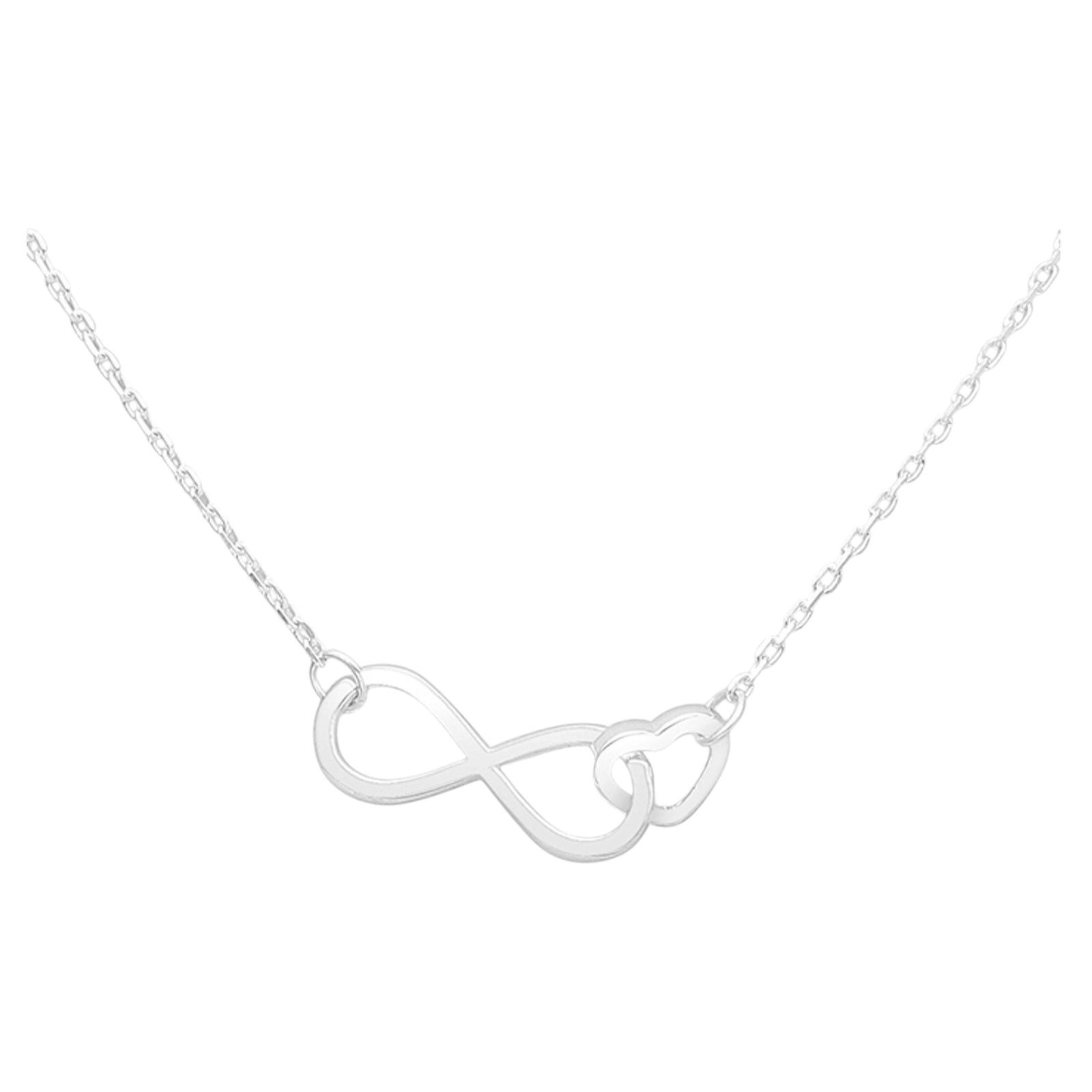 925 Sterling Silver “Linked Balance” Double Circle Link Necklace – Minimalist Geometric Pendant Adjustable