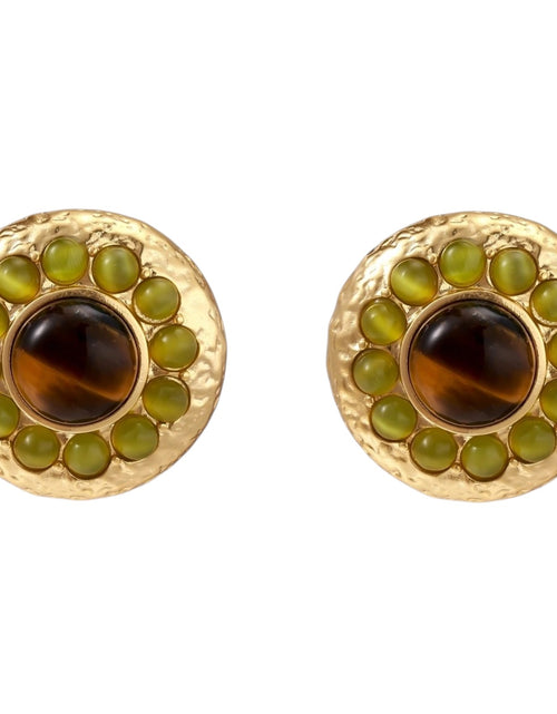 Load image into Gallery viewer, Simply Savvy Golden Hour Halo Studs
