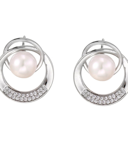 Simply Savvy Pearl Orbit Studs