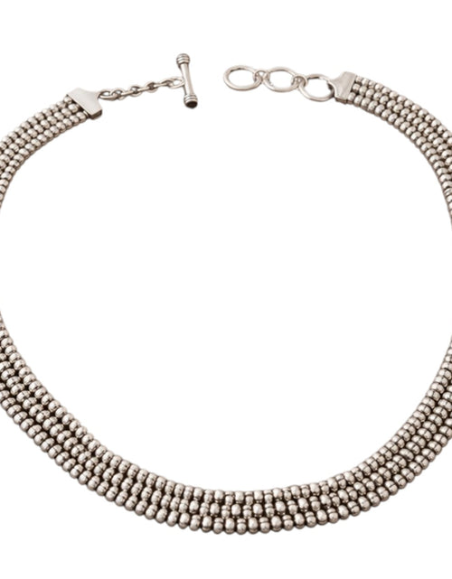 Load image into Gallery viewer, Pre-Owned Silpada Sterling Silver 3-Strand Popcorn Necklace - Retired Design
