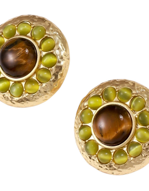 Load image into Gallery viewer, Simply Savvy Golden Hour Halo Studs
