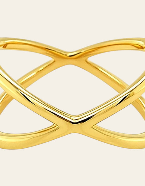 Load image into Gallery viewer, 14K Yellow Gold Polished X-Crossover Ring
