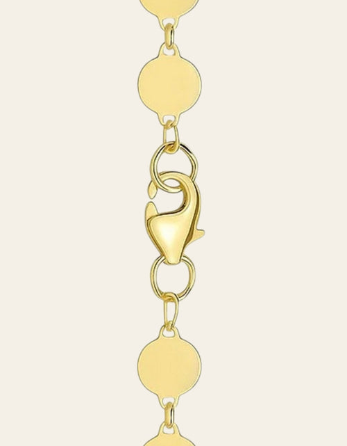 Load image into Gallery viewer, 14K Yellow Gold Polished Circle Station Necklace
