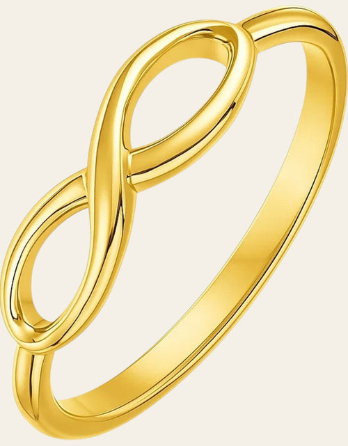 Load image into Gallery viewer, 14K Yellow Gold High-Polish Infinity Ring

