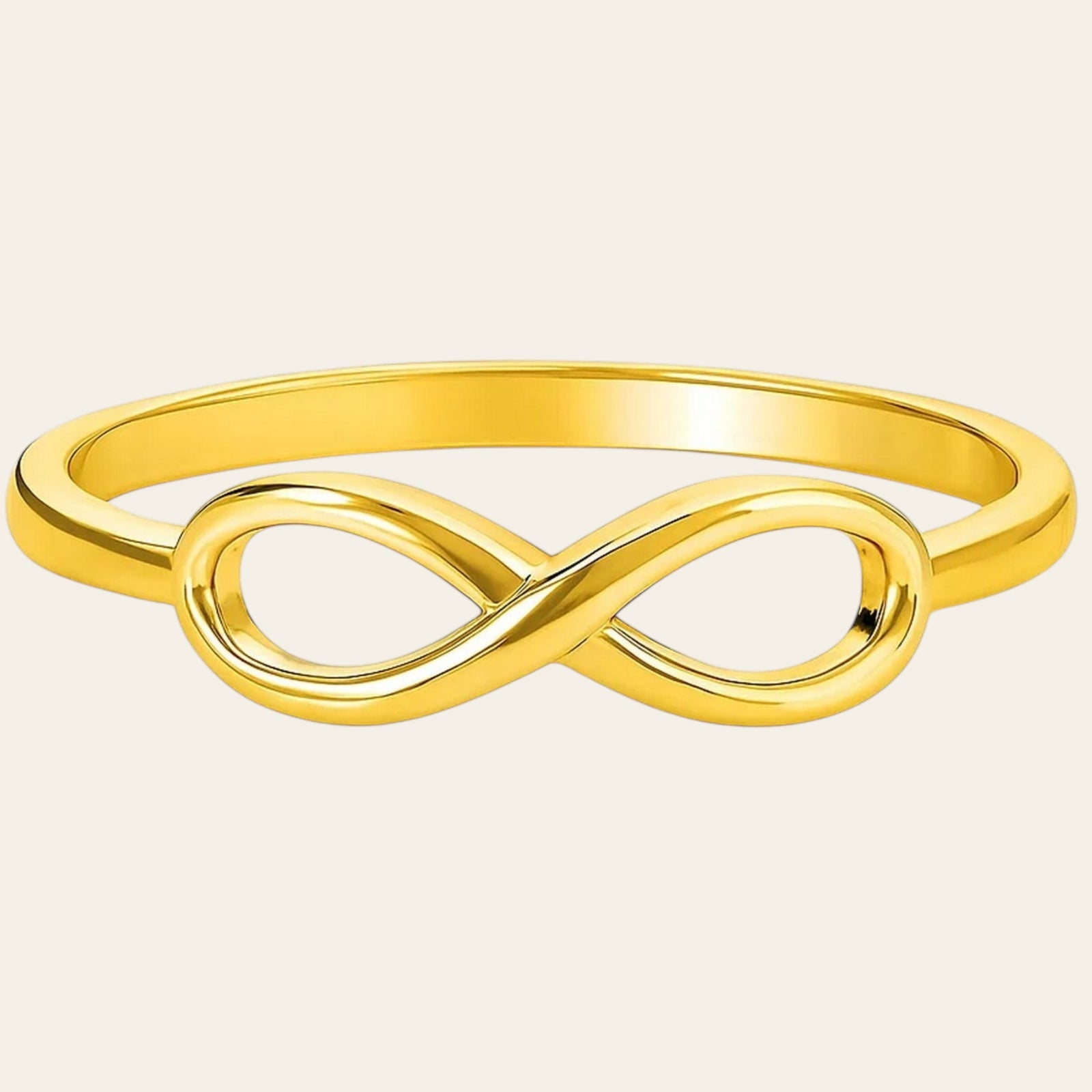 14K Yellow Gold High-Polish Infinity Ring