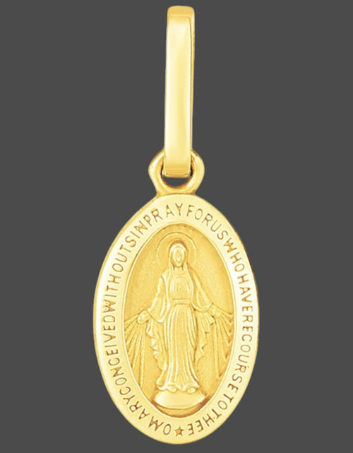 Load image into Gallery viewer, 14K Yellow Gold Miraculous Medal Pendant
