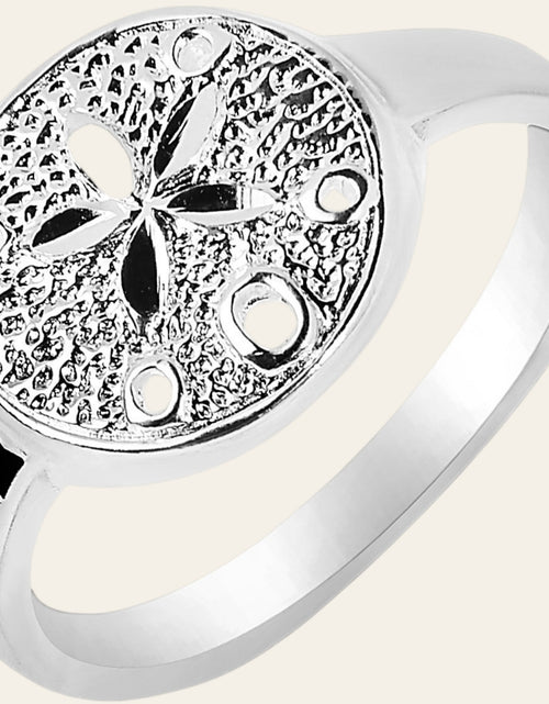 Load image into Gallery viewer, Sterling Silver Textured Sand Dollar Ring
