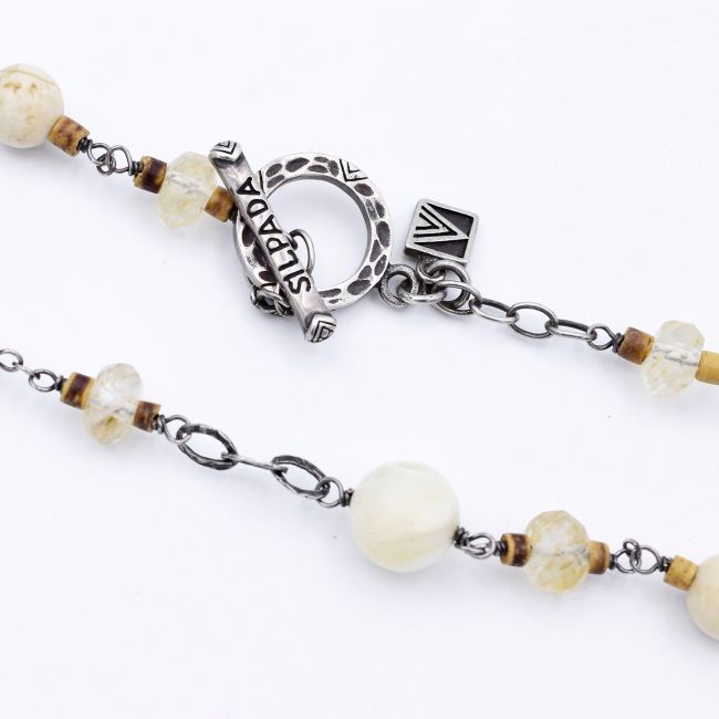 Pre-Owned Silpada Multi-stone Necklace - Retired Design